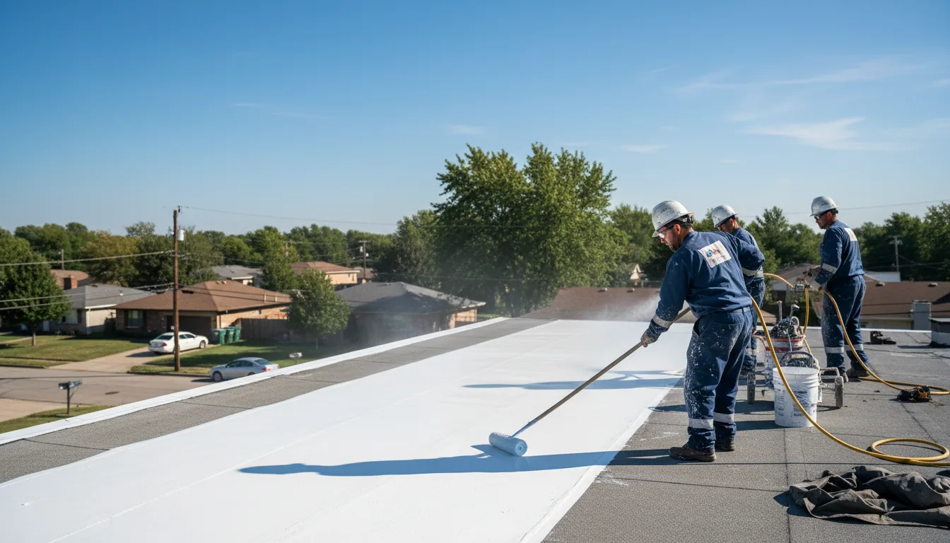 Commercial roof coating in Blenheim, SC near me